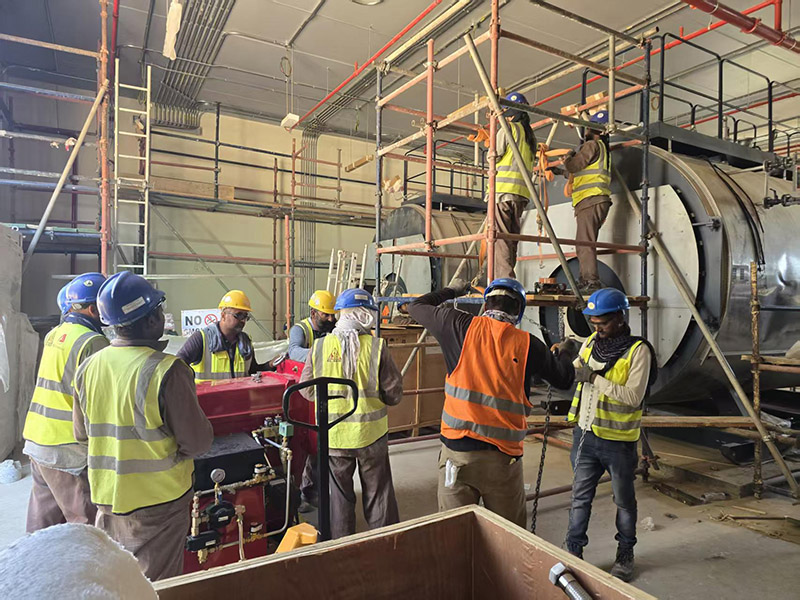 install industrial steam boiler