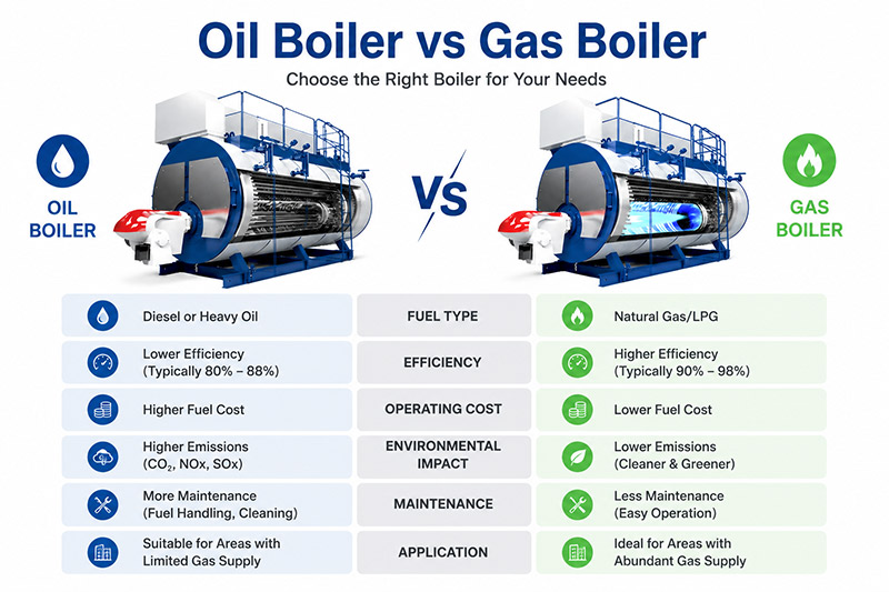 oil boiler vs gas boiler