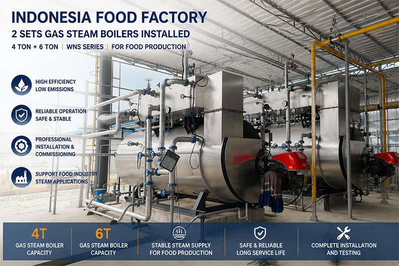 gas steam boiler indonesia
