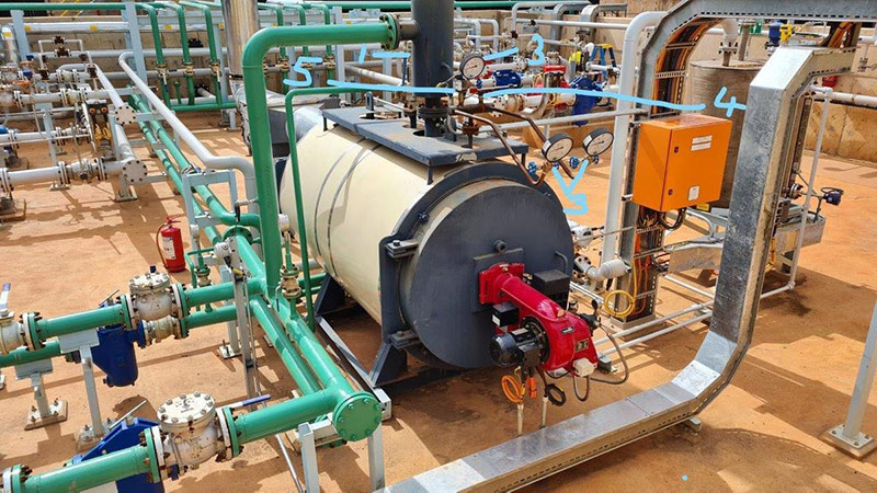 oil fired boiler project