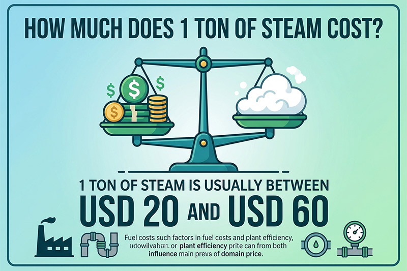 cost of steam per ton